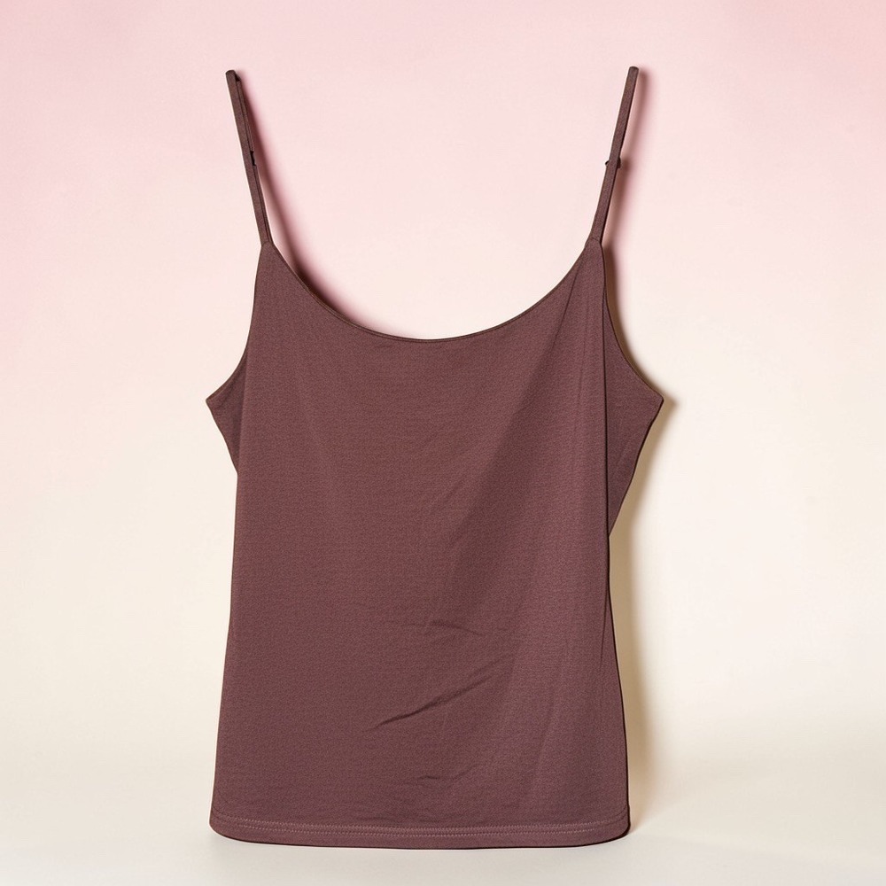 OGL Womens 2XL Plum Brown Adjustable Strap Camisole Tank Top New